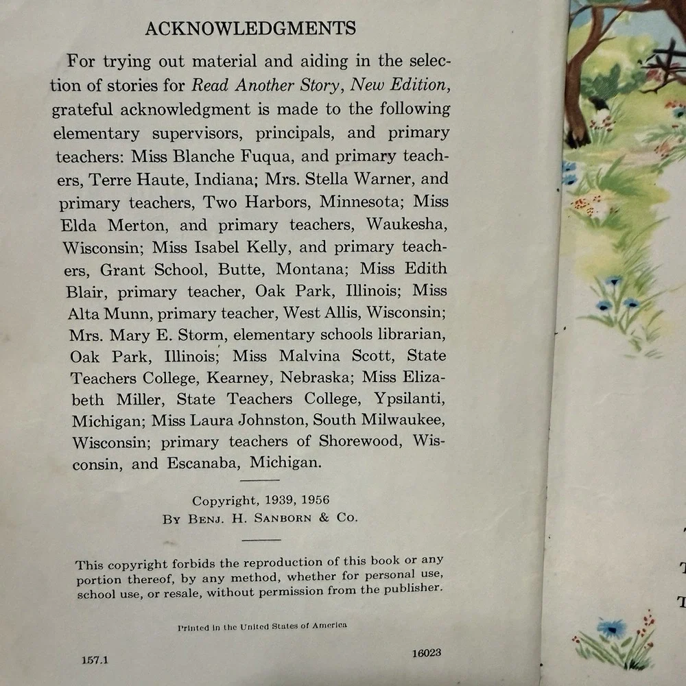 READ ANOTHER STORY 1956 Vintage Children's Reader Marjorie‎ Pratt & Mary Meighen
